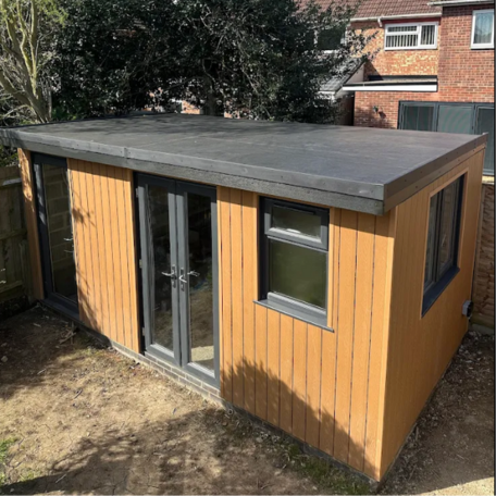 4m Woodgrain Composite Cladding - Teak