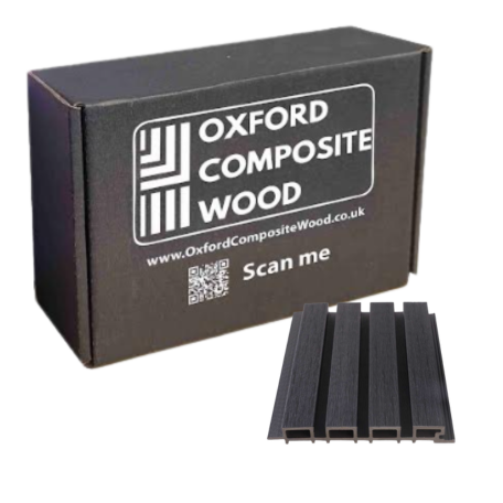 SAMPLES Composite Slatted Cladding - Black