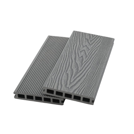 4m Woodgrain Composite Decking Grey