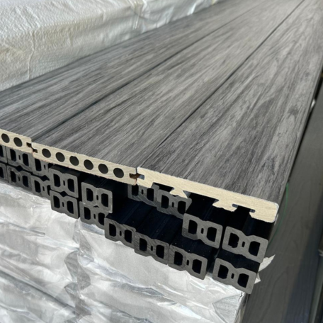 2.9m Premium Decking Bullnose Edge Board Grey Mix