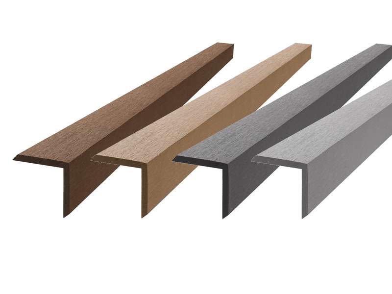 2.9m Composite L Trim Grey