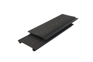 4 m Woodgrain Composite Cladding - Black