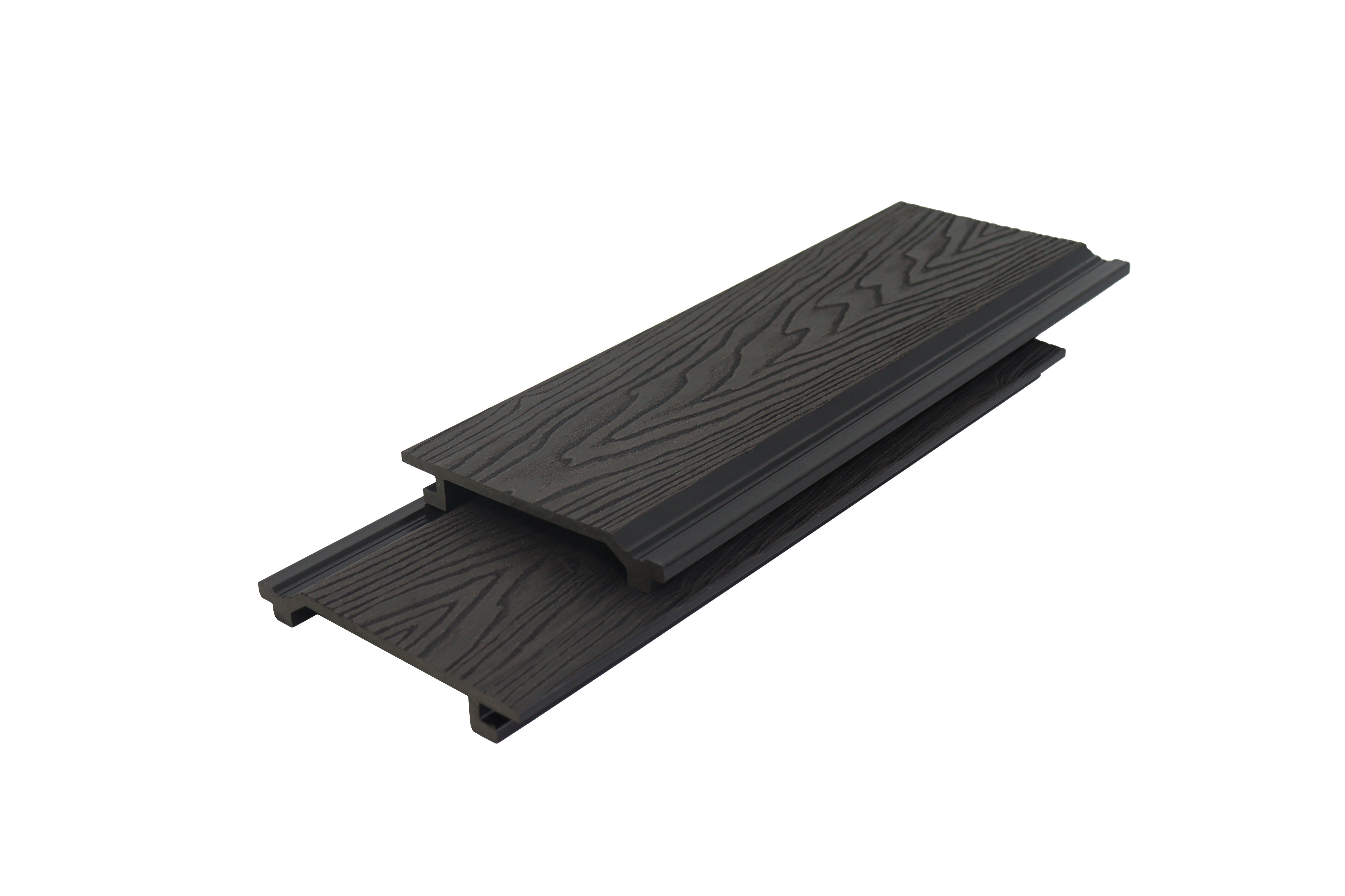 4 m Woodgrain Composite Cladding - Black