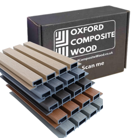 SAMPLES Composite Slatted Cladding - Black