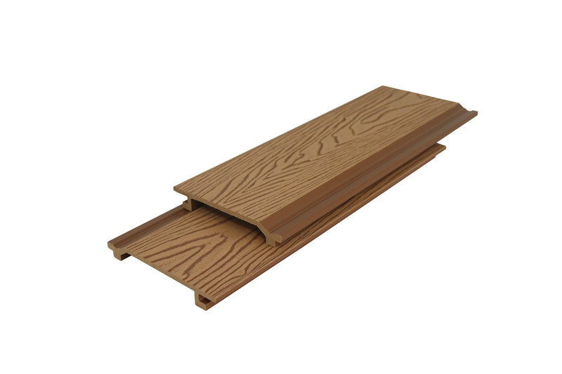 4m Woodgrain Composite Cladding - Teak