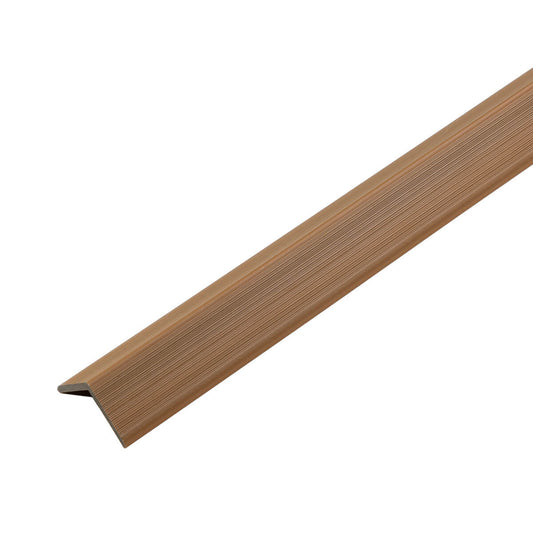 2.5m Corner trim for slatted cladding Teak