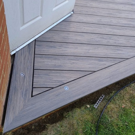 2.9m Premium Composite Decking - Dual Color Ivory and Jade