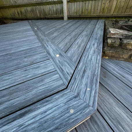 2.9m Premium Composite Decking - Dual Color Grey and Black