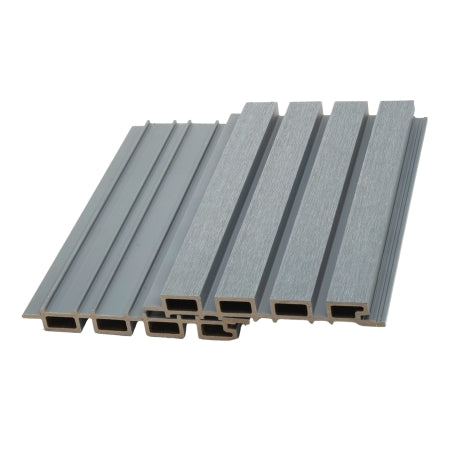 2.5m Slatted Cladding Grey