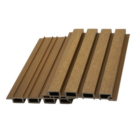 2.5 m Composite Slatted Cladding TEAK