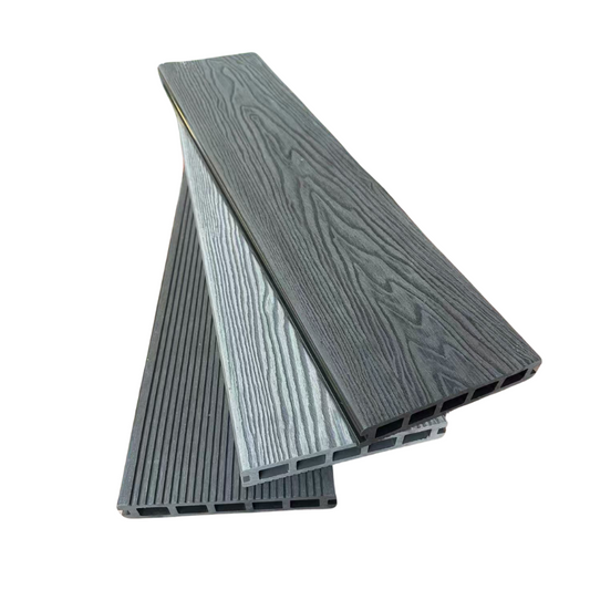 4m Woodgrain Composite Decking Black