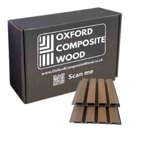 SAMPLES Composite Slatted Cladding - Walnut