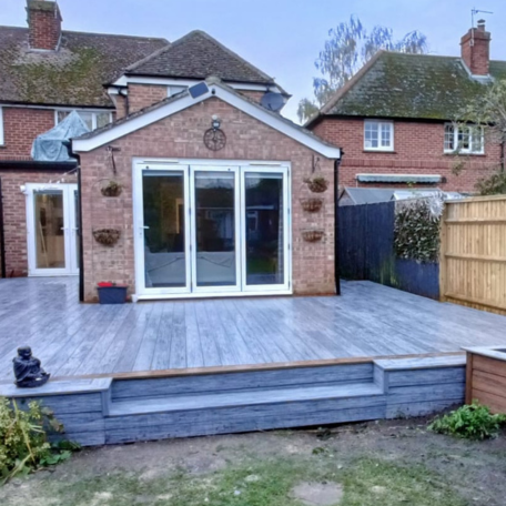 2.9m Premium Composite Decking - Grey Mix