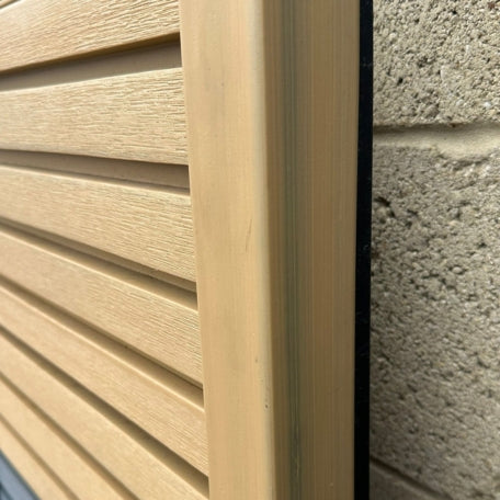 2.5 m Composite Slatted Cladding Yellow Cedar