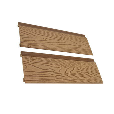 3.9m Woodgrain Composite Cladding - Teak