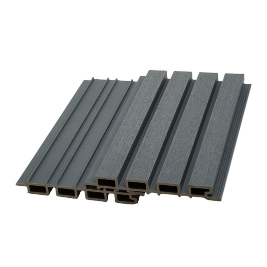 2.5m Slatted Cladding Anthracite