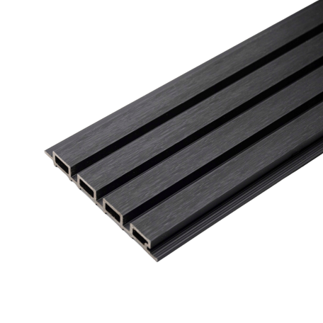 2.5m Slatted Cladding Black