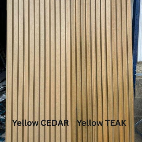 2.5 m Composite Slatted Cladding Yellow Cedar