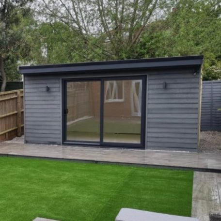 4m Woodgrain Composite Cladding - Grey