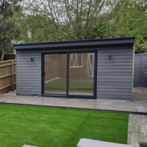 4m Woodgrain Composite Cladding - Grey