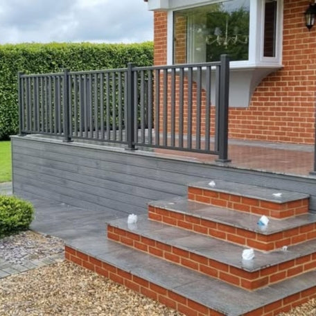 4m Woodgrain Composite Cladding - Grey