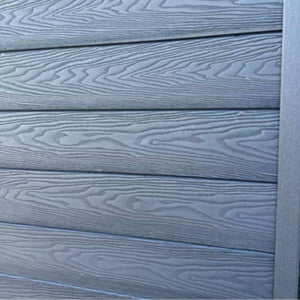 4m Woodgrain Composite Cladding - Grey