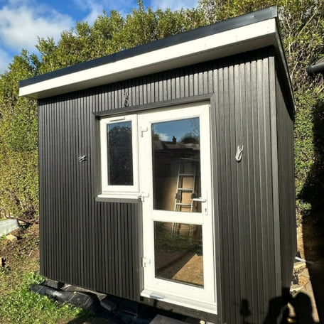 2.5m Slatted Cladding Black
