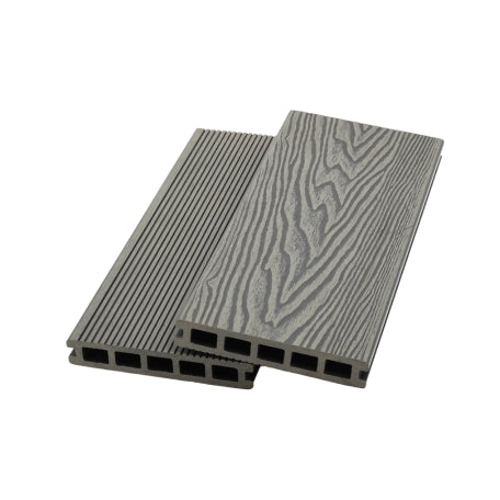 4m Woodgrain Composite Decking Grey