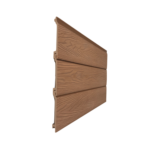 2.9m Woodgrain Composite Cladding - Teak